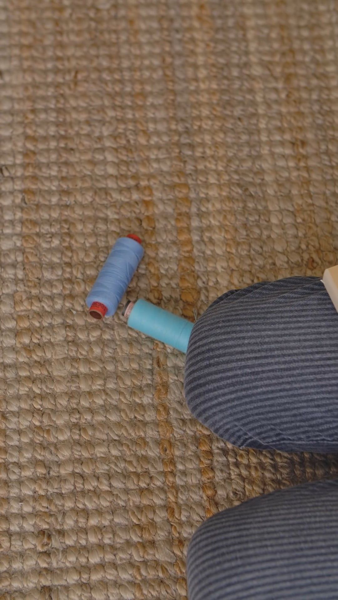 A Person Playing with the Sewing Threads Free Stock Video Footage ...
