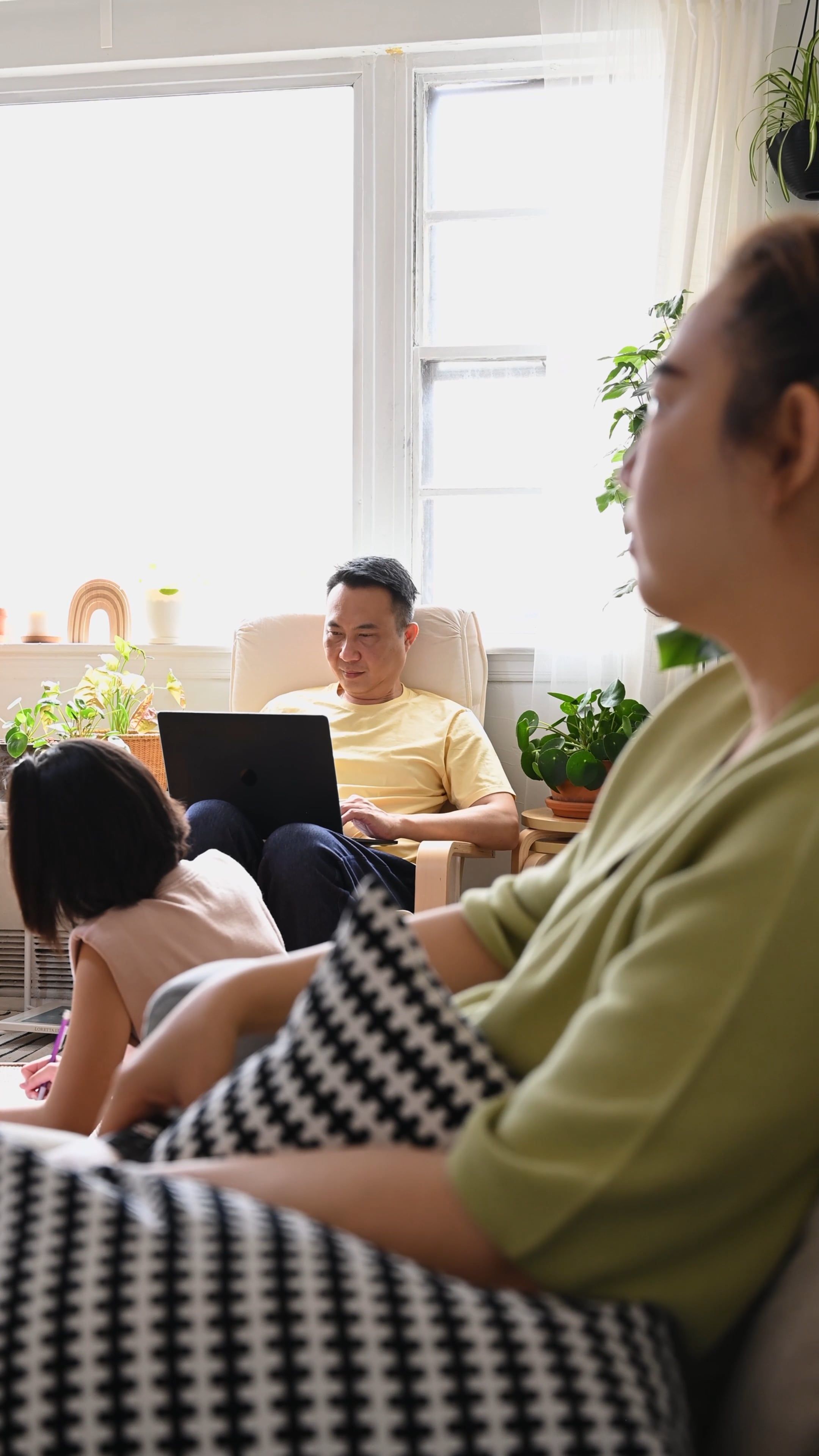 family staying at living room 8051385 — free pexels stock footage