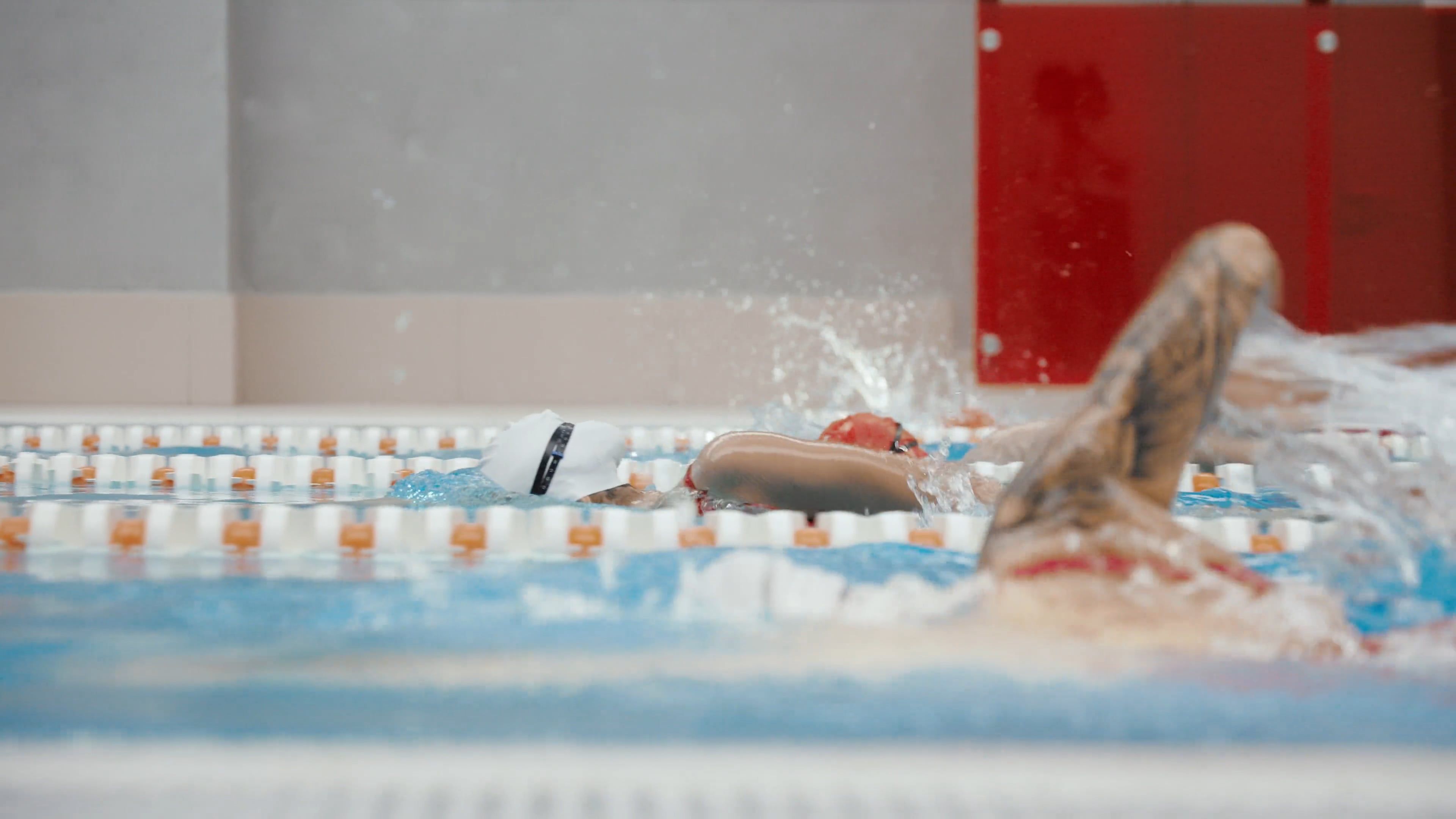 swimmers-ongoing-competition-free-stock-video