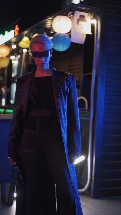 Mikhail Nilov's cyberpunk aesthetic video