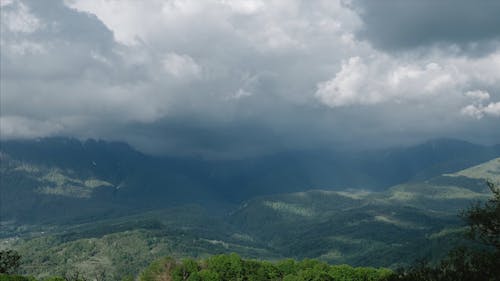 Time-lapse of a Mountain View