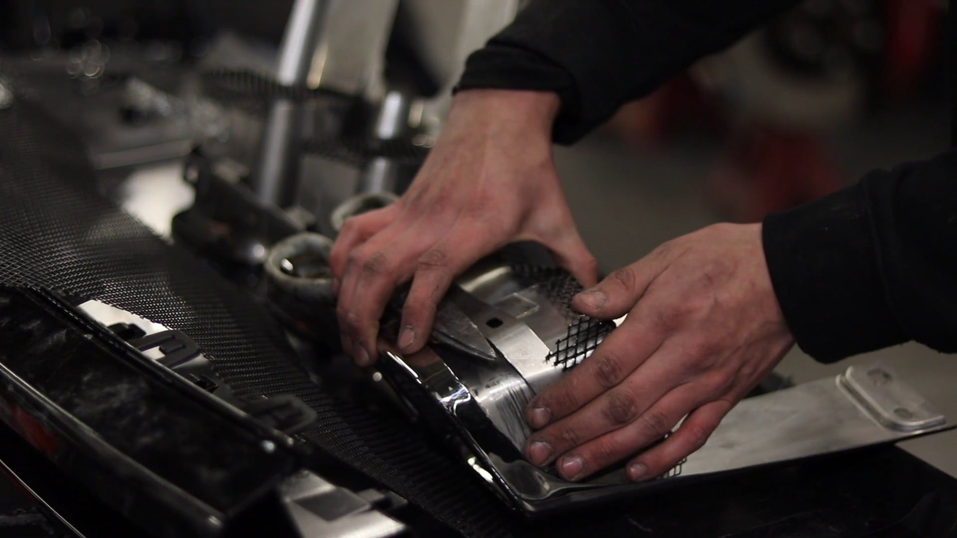 Close up of a Man Working on a Car Part Free Stock Video Footage ...