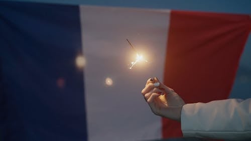 A Person Holding a Sparkler 