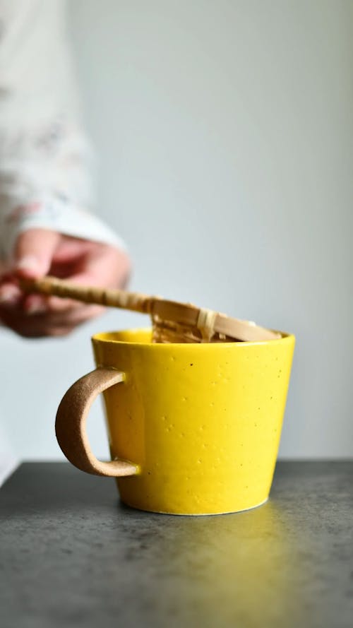 Close-up Footage of a Person Making Tea