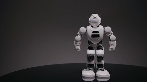 A Footage of a White Robot