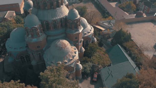 Aerial View of Architectural Structures