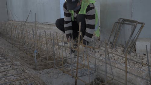 Man Working on a Construction Site