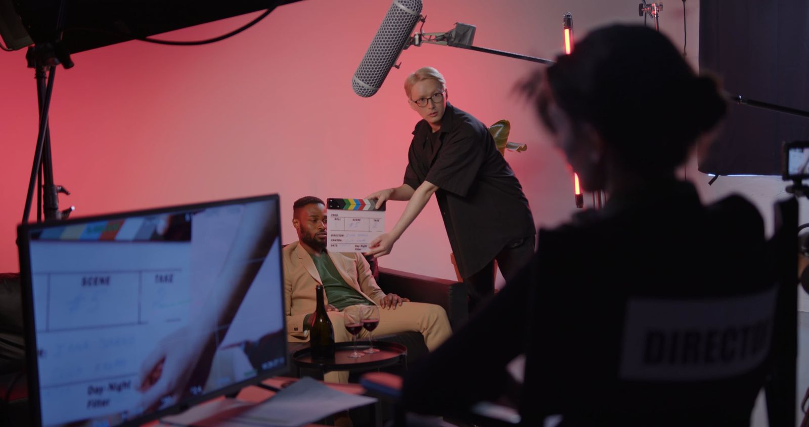 A Director and Crew Arranging Props a the Set Free Stock Video Footage ...