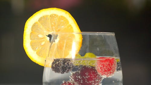 Berries Soaked in a Cocktail