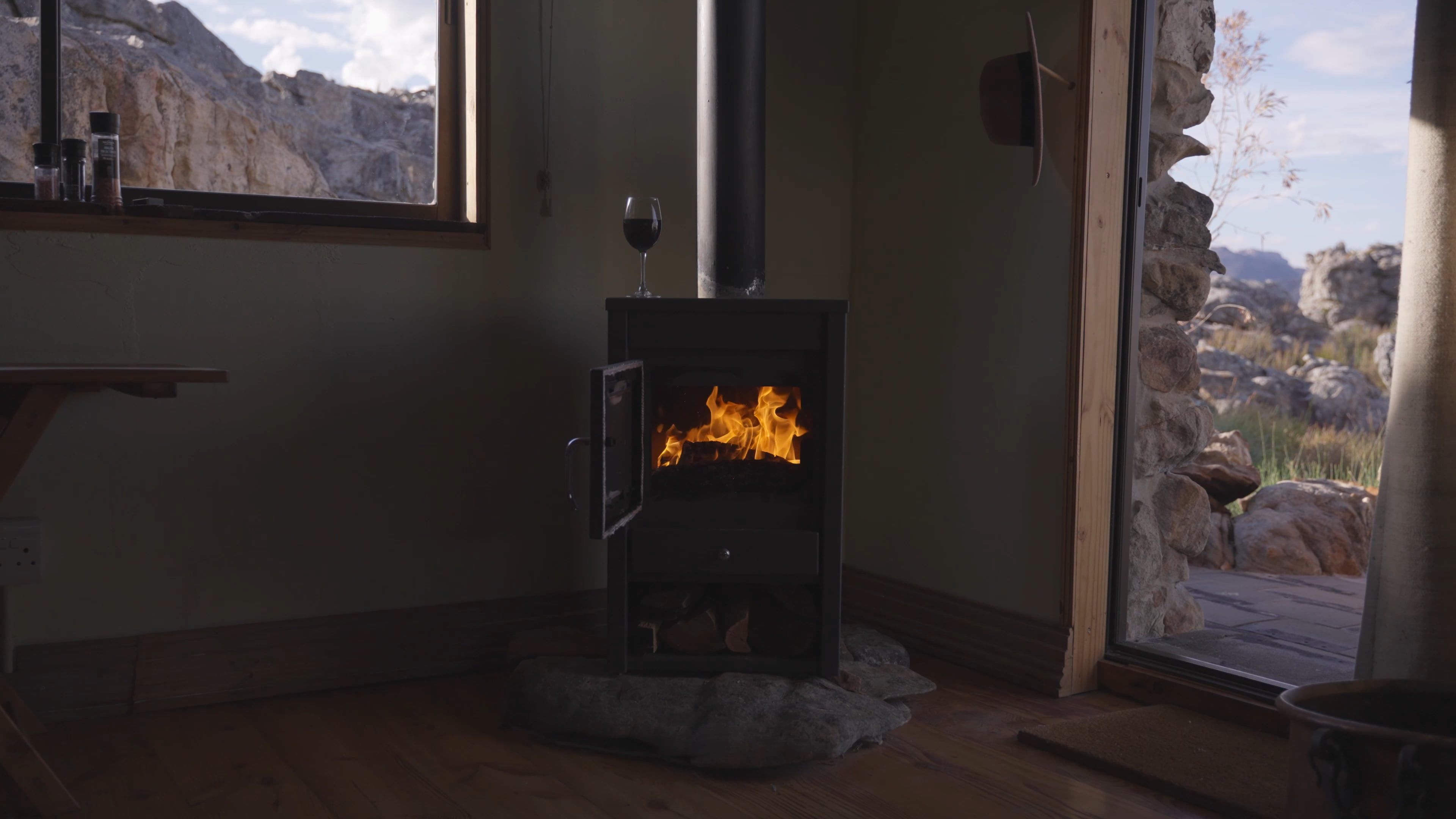 Tracking Shot of a Fireplace Free Stock Video Footage, Royalty-Free 4K ...