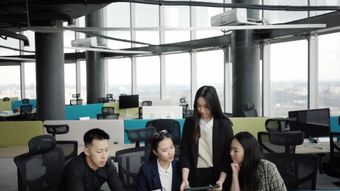 中国人上班免费下载视频素材