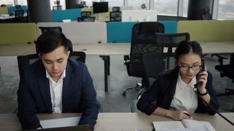 中国人上班免费下载视频素材