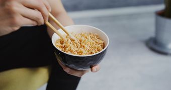 吃面条视频素材