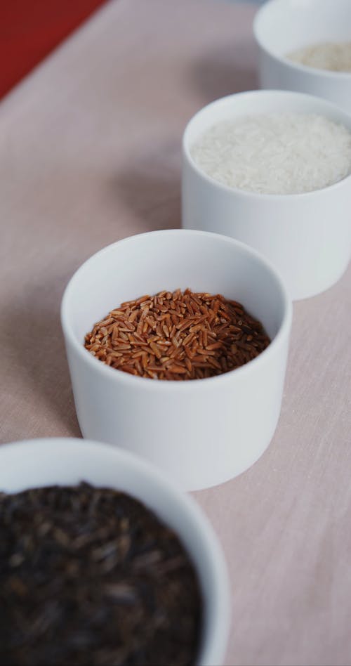 Red Rice in a Small Bowl