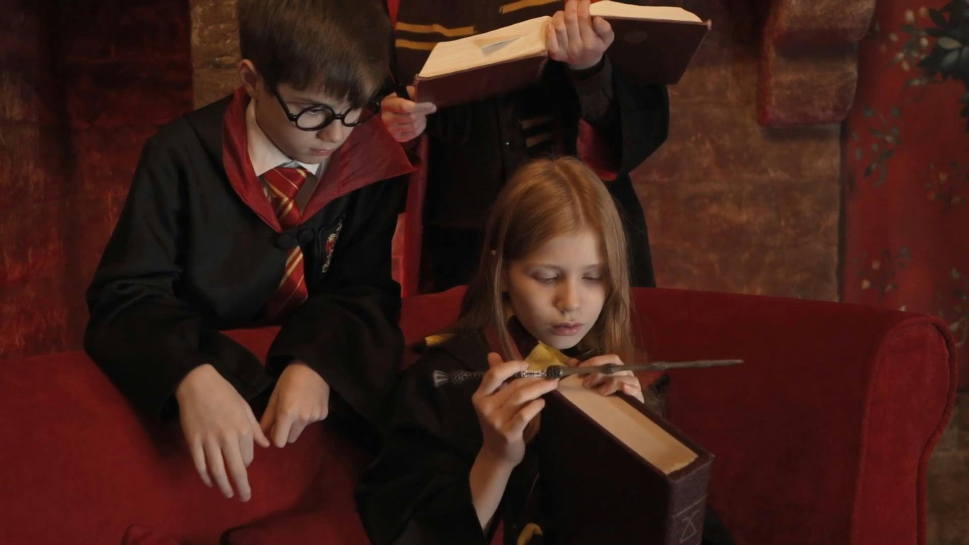 Kids Wearing a Harry Potter Costume · Free Stock Video