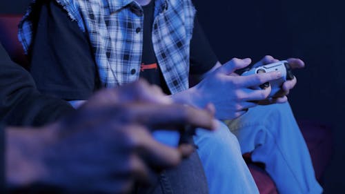 Close Up Video of People Playing Video Games
