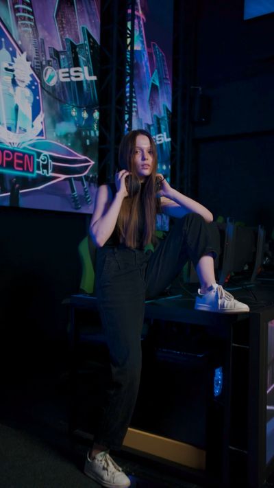 Alena Darmel's cyberpunk aesthetic video