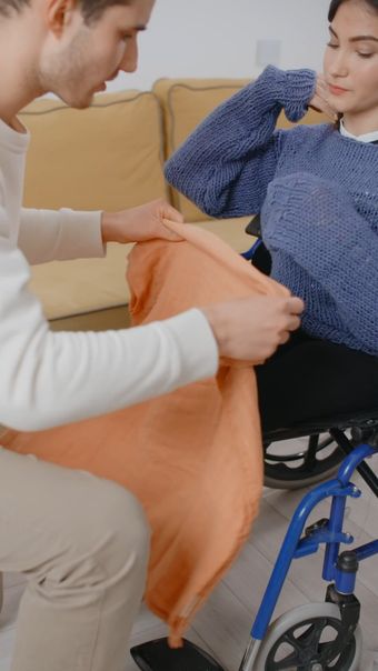 家人的支持视频素材