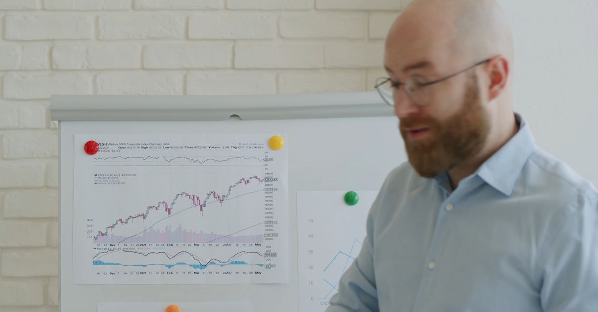A Man Explaining the Graph Free Stock Video Footage, Royalty-Free 4K ...