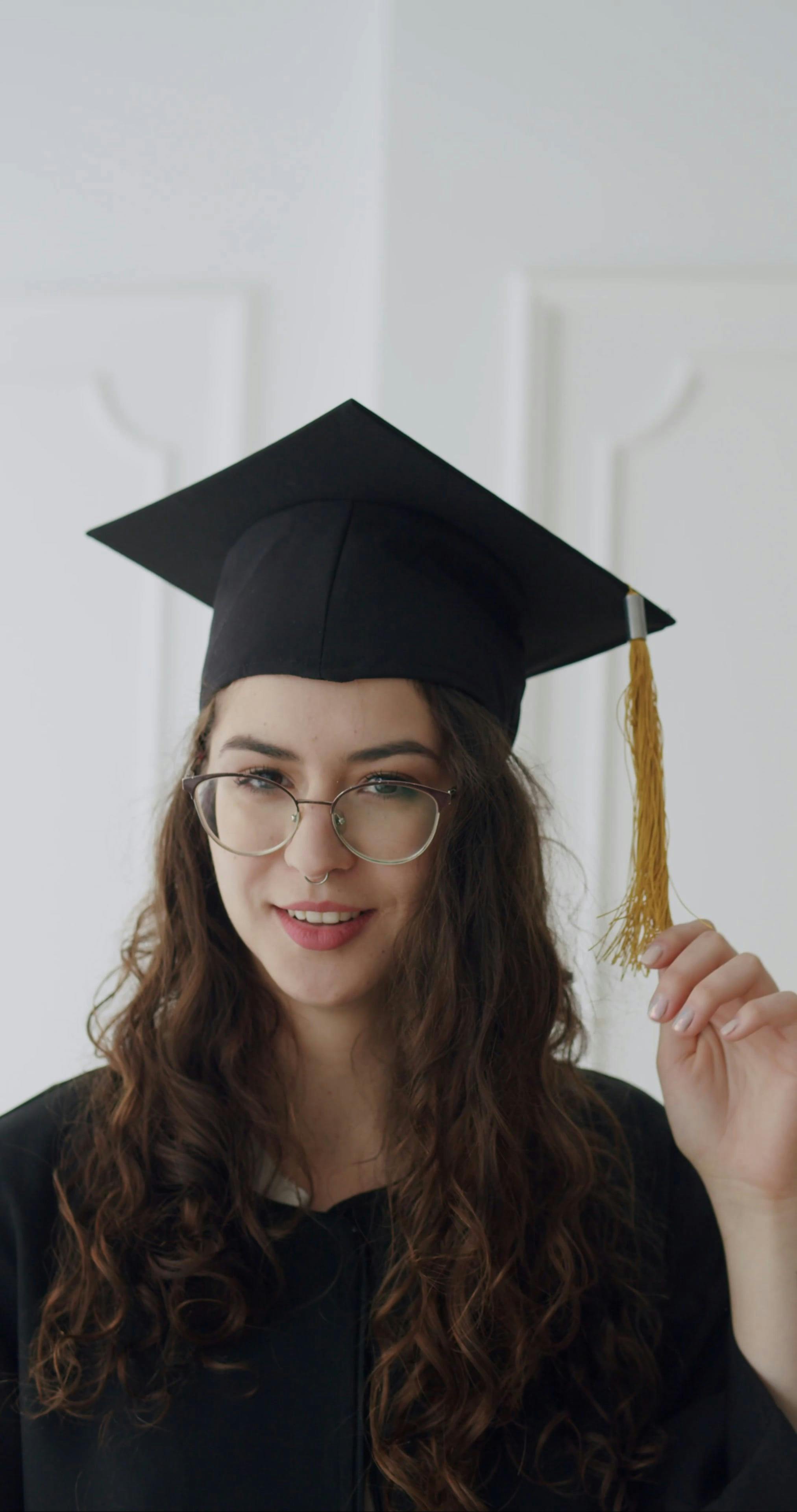 People Raising Their Graduation Hats · Free Stock Video
