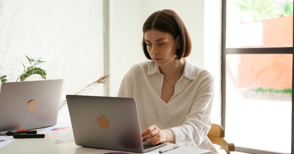 Actress Using Computer Woman Using a Laptop Free Stock Video Footage, Royalty-Free 4K & HD ...