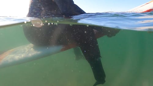 Man on his Surfboard