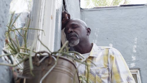 A Man Depressed and in Grief of a Loss