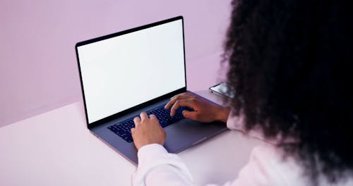 Person Typing on Laptop