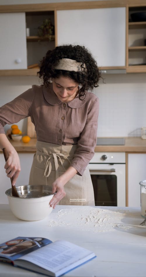 A Woman Mixing Bowl