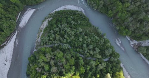 Aerial Footage of a River