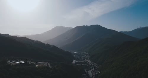 Aerial Footage of a Mountains