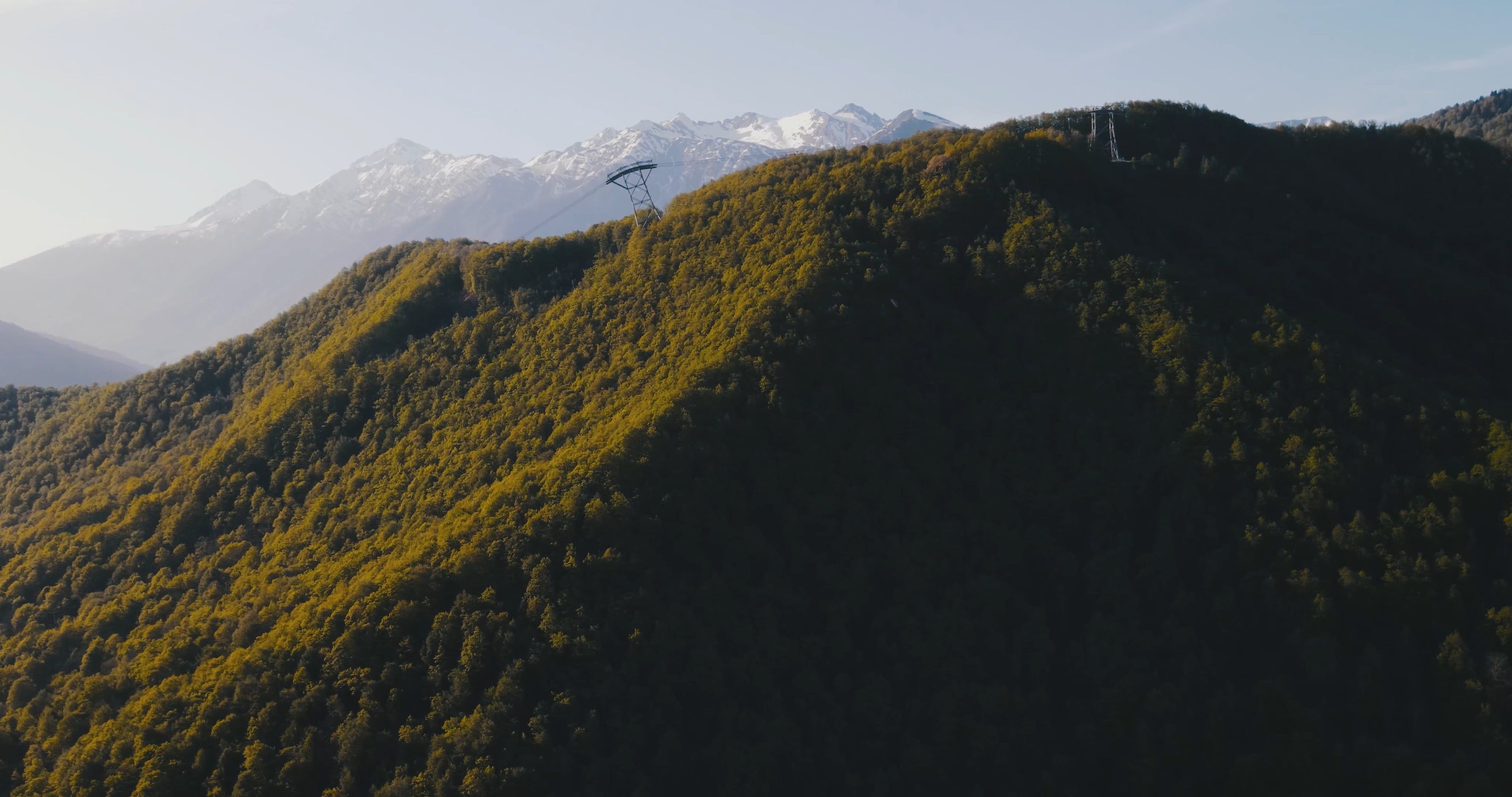 Aerial View of the Lush Mountains Free Stock Video Footage, Royalty ...