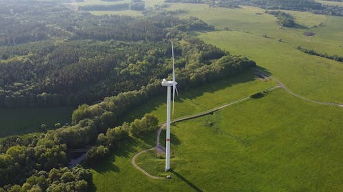 Drone Footage of a Windmill