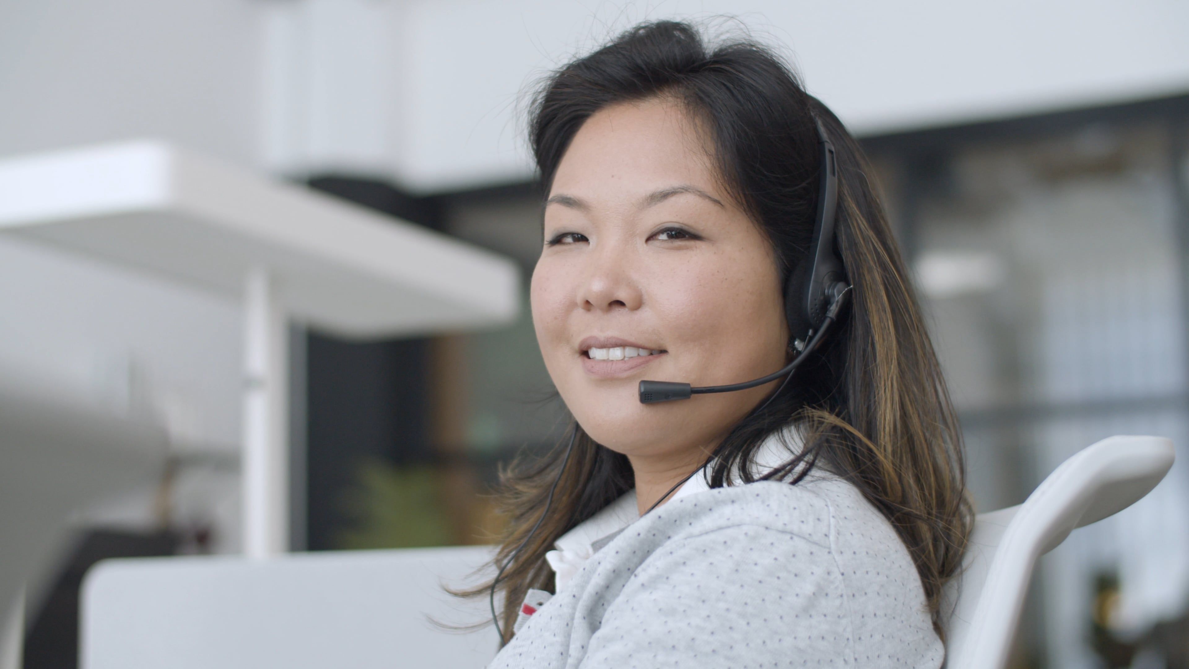 A Female Call Center Agent · Free Stock Video