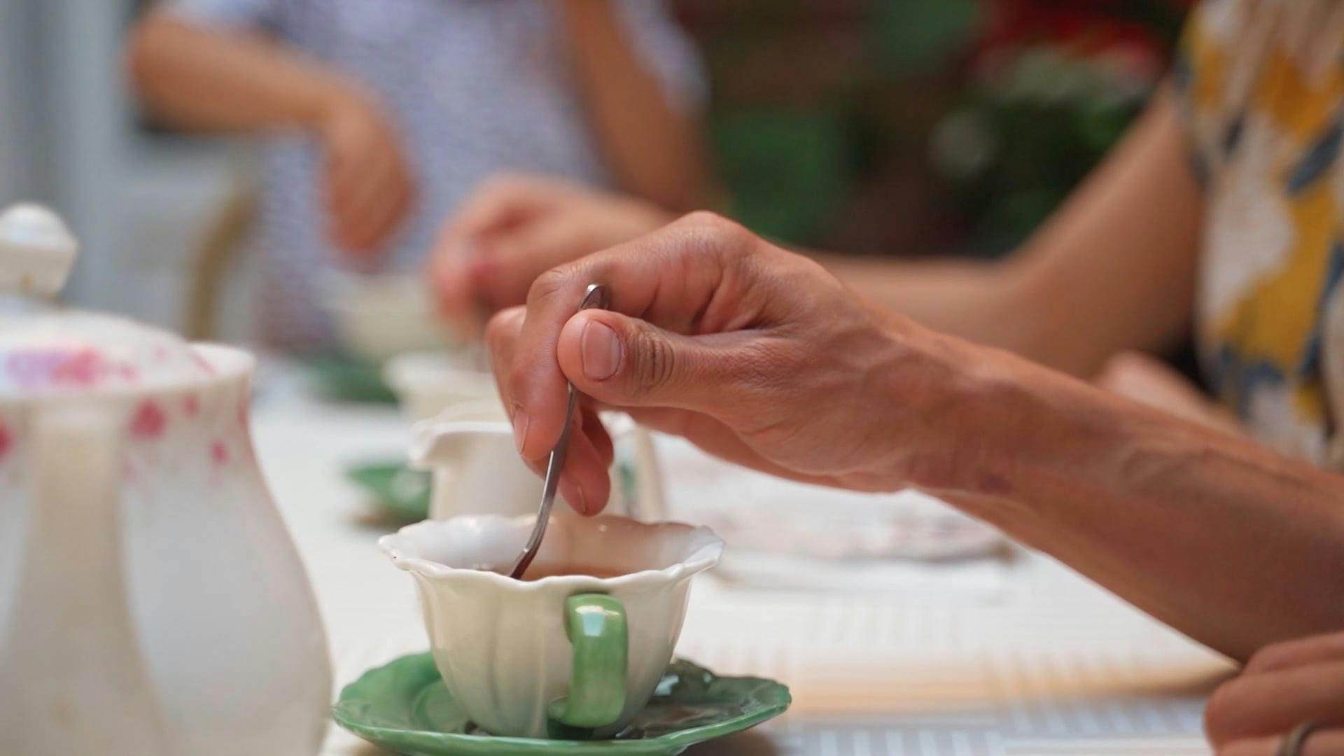 A Person Mixing Tea · Free Stock Video