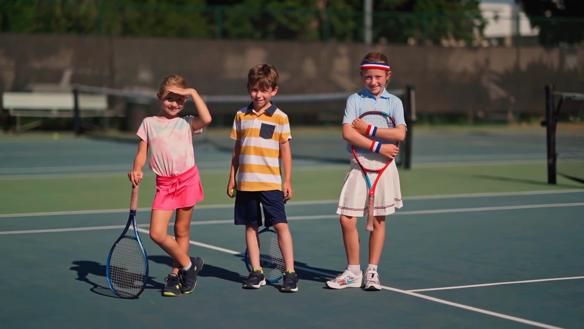 A Girl Posing In Her Tennis Sportswear · Free Stock Video