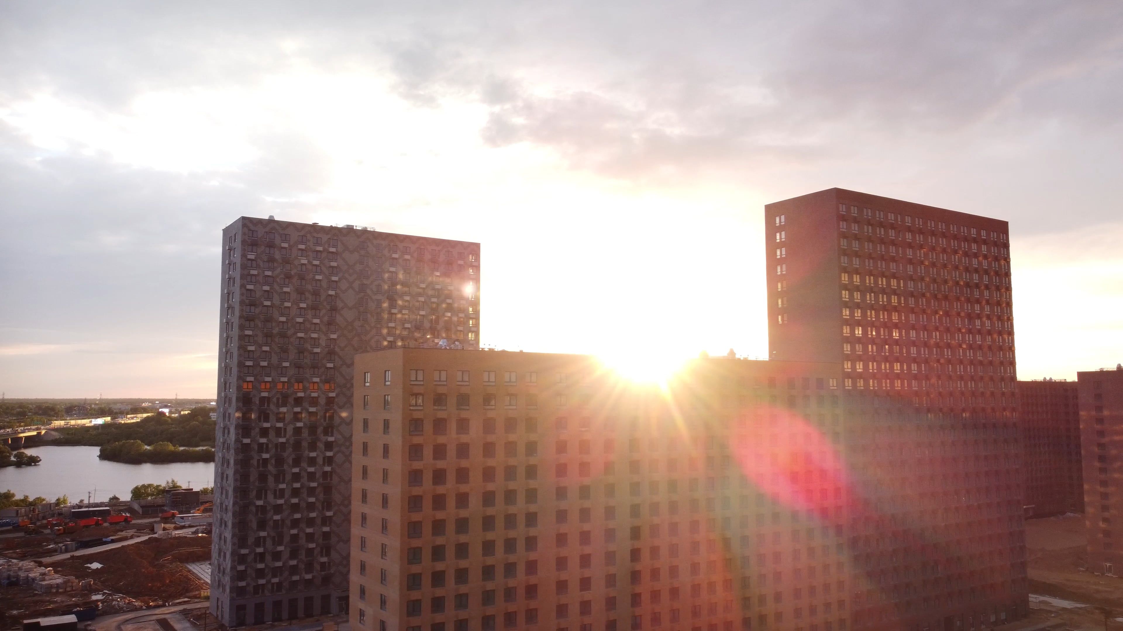 Drone Footage of a City · Free Stock Video