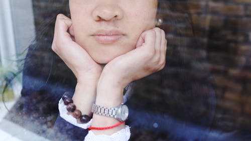 Pensive Woman Looking Out