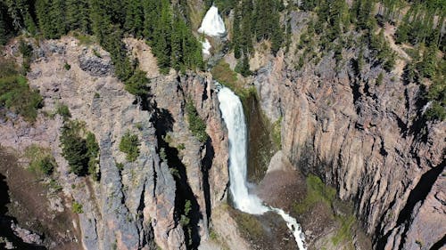 Drone Footage of a Waterfall