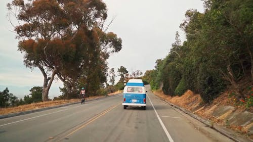 A Camper Van on the Road