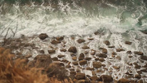 Waves Crashing on the Rocks