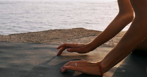 A Woman Doing Stretching