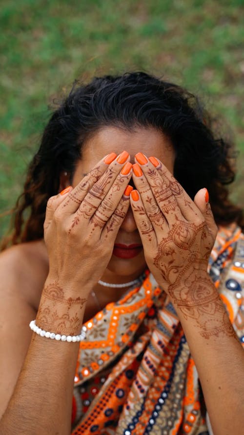 A Woman's Hand with Mehndi