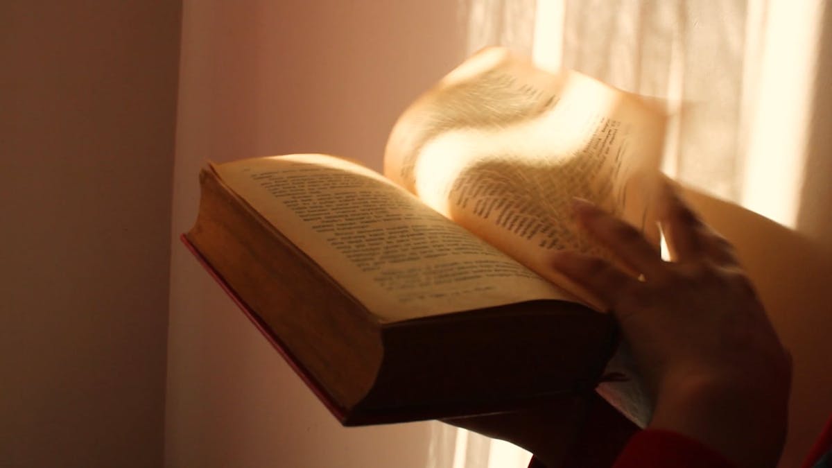 Pages of a Book Being Flipped Free Stock Video Footage, RoyaltyFree 4K