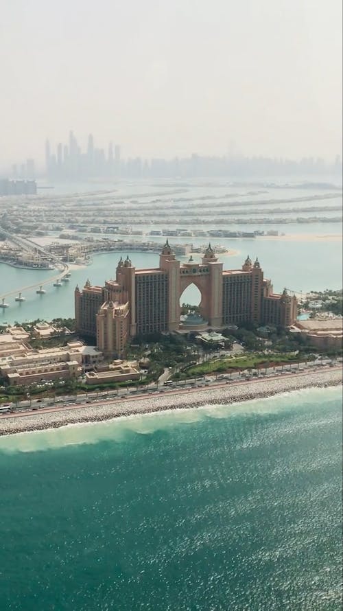 Tracking Shot of Atlantis the Palm, Dubai