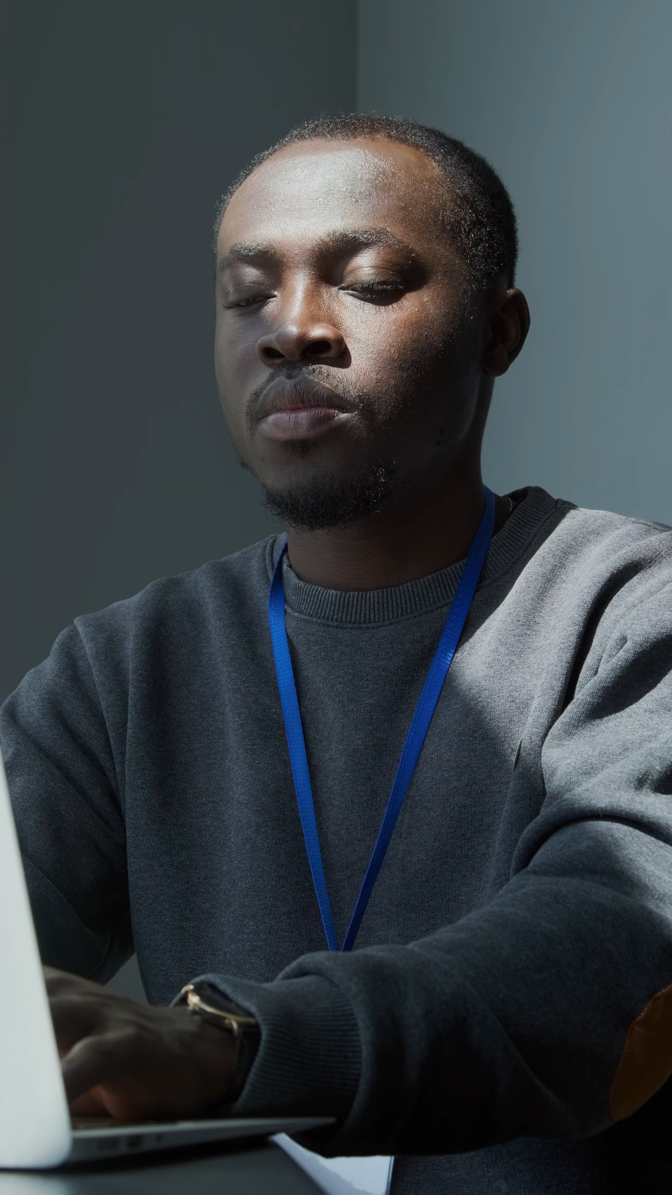 Close-up Footage of a Man Using a Laptop Free Stock Video Footage ...