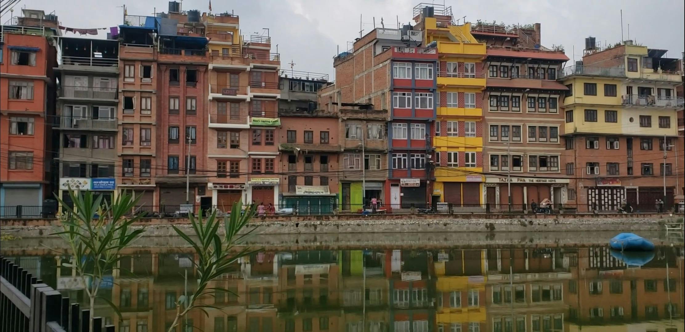 Buildings in Lalitpur, Nepal Free Stock Video Footage, Royalty-Free 4K