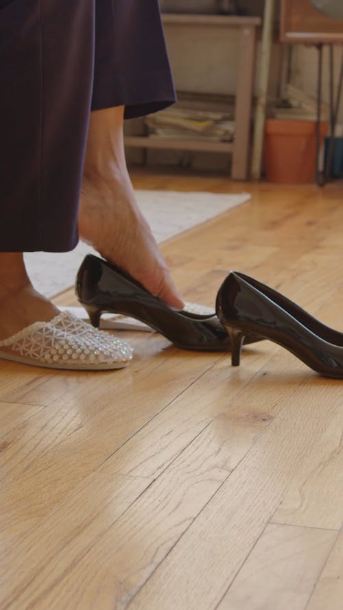 Elderly Woman Wearing Heels