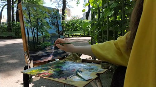 Person doing Painting