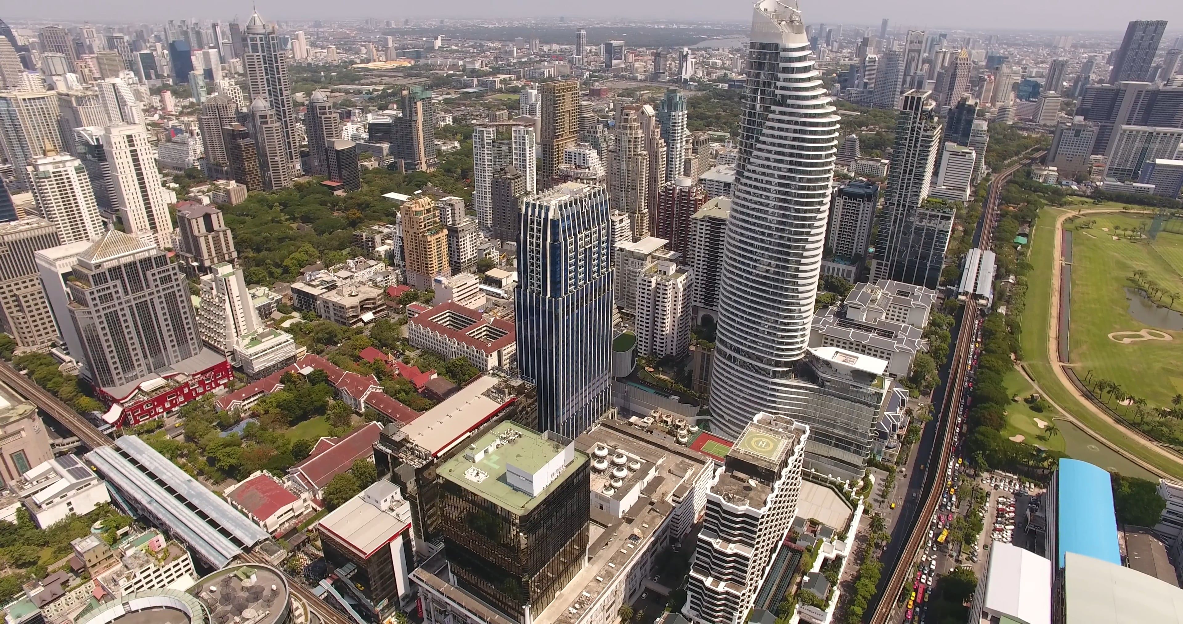 Drone Footage of High Rise Buildings Free Stock Video Footage, Royalty ...